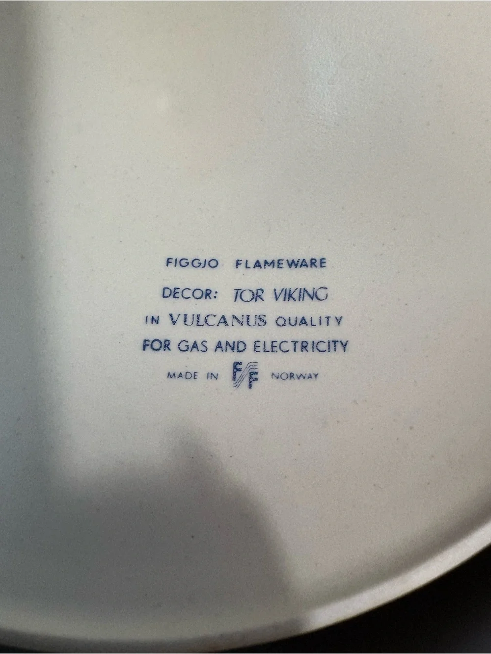 Figgjo Blue Floral Ceramic Covered Casserole Made in Norway
